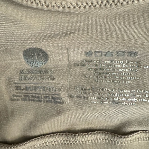 Kindred Bravely Minimalist Hands-Free Pumping & Nursing Plunge Bra - XL Busty - Picture 4 of 4